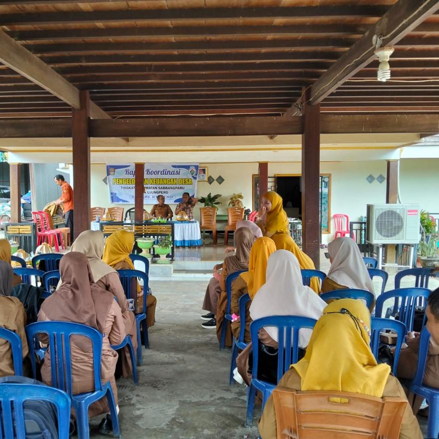 Rapat Koordnasi pengelolaan Keuangan Desa Tingkat Kecamatan Sabbangparu